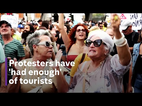 Canary Islands see thousands protest against too much tourism