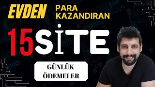 Evden Çalışarak Günlük Ödeme Alabileceğiniz 15 Harika Web Sitesi