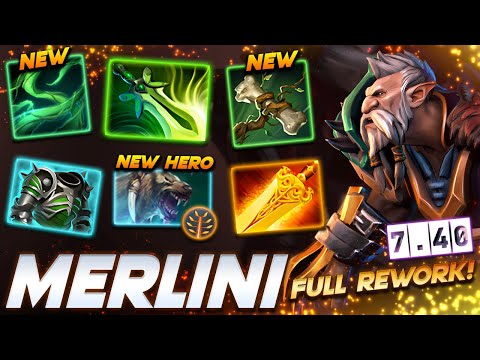 [7.40] Merlini Lone Druid FULL REWORK! - Dota 2 Pro Gameplay [Watch & Learn]