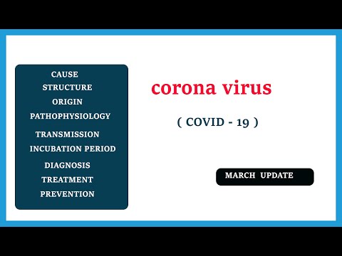 corona virus  | covid -19 | cause , structure , pathophysiology , symptoms , treatment , prevention
