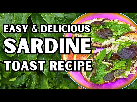 High Protein & Fiber Sardine & White Bean Toast Recipe