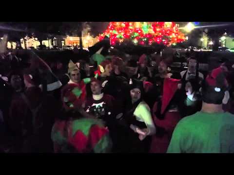 Elfapalooza in downtown Mobile, Alabama on Dec. 12,...