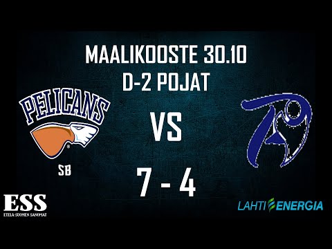 Pelicans SB - PYY | D2-Pojat | 30.10.2020 maalikooste