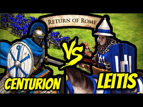 150 ELITE CENTURIONS vs 200 ELITE LEITIS (Total Resources) | AoE II: DE