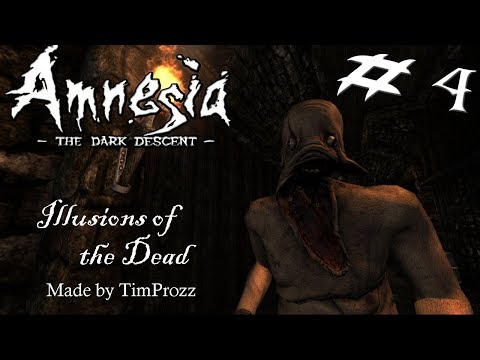 Amnesia custom story: Illusions Of The Dead part 4 - RUNNING FROM MONSTERS!!