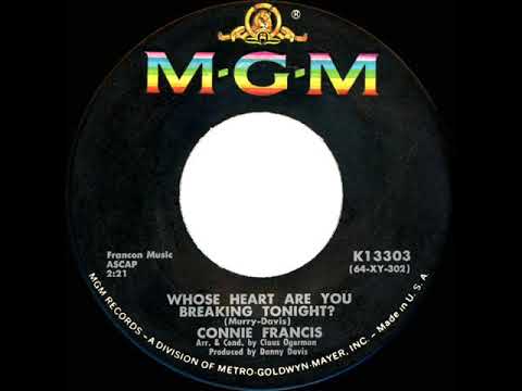 1965 HITS ARCHIVE: Whose Heart Are You Breaking Tonight? - Connie Francis