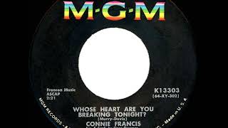 1965 HITS ARCHIVE: Whose Heart Are You Breaking Tonight? - Connie Francis