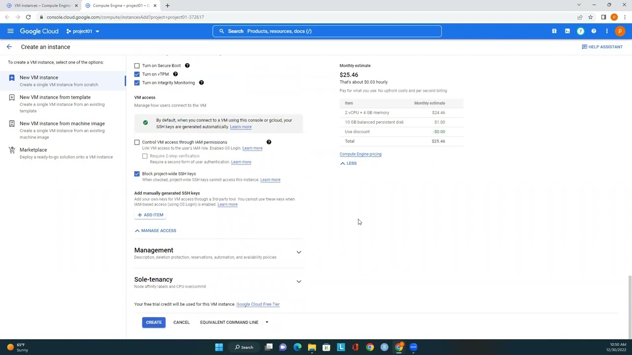 Create and start a VM instance in Google Cloud | Compute Engine tutorial | Google Cloud Tutorial