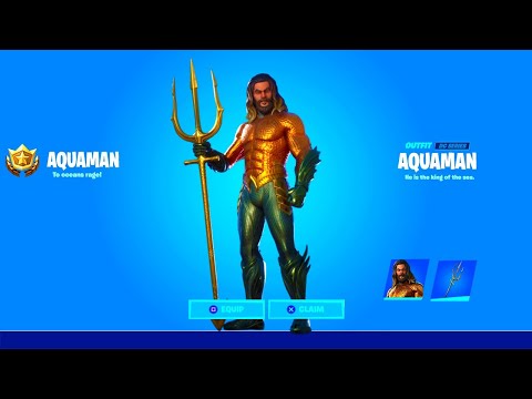 How to Get AQUAMAN SKIN and AQUAMAN TRIDENT Pickaxe in Fortnite! (Aquaman Week 5)