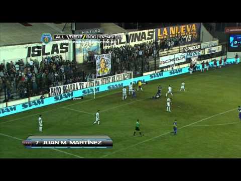 Gol de Martínez. All Boys 0 - Boca 1. Fecha 17. Torneo Final 2014. FPT