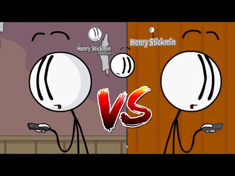 Henry stickmin Remaster VS                        Original Stealing￼ the Diamond￼ 💎 🔷￼