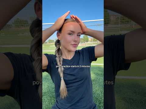 My favorite soccer hairstyle! #soccer #soccergirl #hairstyle #femaleathlete