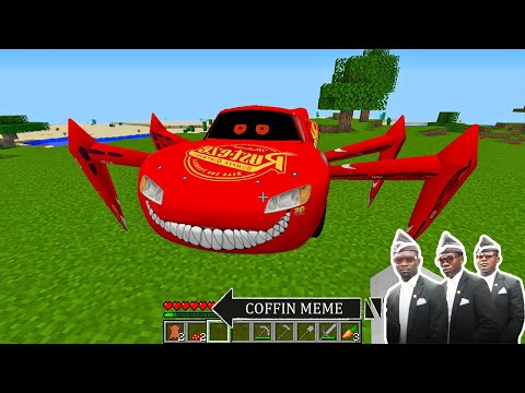 Smex Playz - I Found the Spider-McQueen.EXE in Minecraft - Coffine Meme