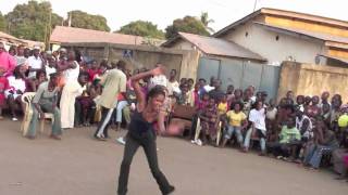 &quot;African Dance&quot;: Dundunba #4 Community  African Drum and Dance party in Guinea, West Africa