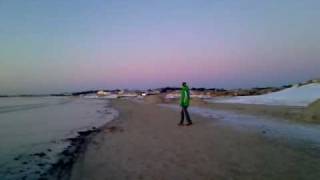 Joakim on the beach.