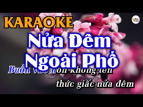 Nửa Đêm Ngoài Phố || KARAOKE HD || Beat Chuẩn