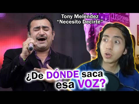 Reacciono y Analizo a TONY MELÉNDEZ - NECESITO DECIRTE (en vivo) | *Porcayo*