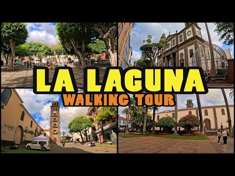 LA LAGUNA walking tour - Tenerife [4k]