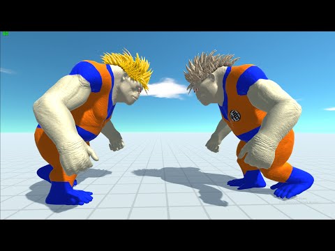 GOKU GORO vs GOKU GORO DEADLY RUN - Animal Revolt Battle Simulator