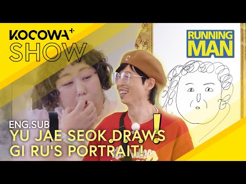 Yu Jae Seok’s “Masterpiece” Portrait of Gi Ru 😂🎨 | Running Man EP765 | KOCOWA+