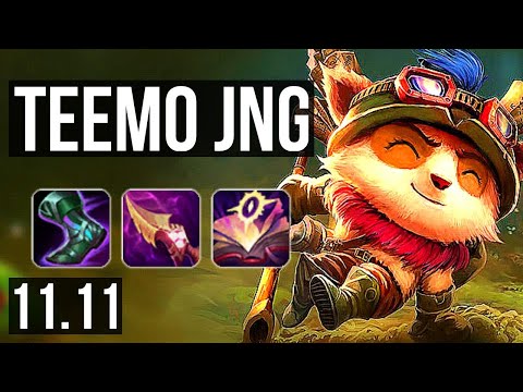 TEEMO vs RENGAR (JUNGLE) | Rank 4 Teemo, 7/2/7 | EUW Master | v11.11