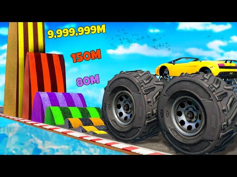 ¿PUEDE UN MONSTER TRUCK PASAR POR ENCIMA DE UN RADÓN EN GTA 5? - EXPERIMENTA EN GTA 5
