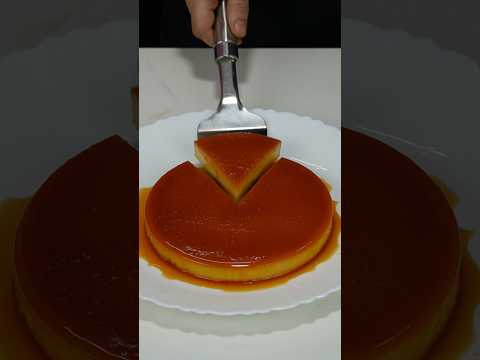 Creamy Caramel Bread Pudding 🍮 #shorts #asmrcooking #pudding