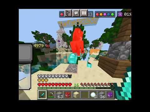 Minecraft 1.19 new Control PvP on Mobile hive skywars #short
