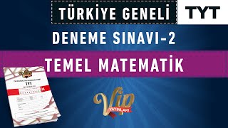 VİP YAYINLARI TÜRKİYE GENELİ DENEME SINAVI 3 - TYT TEMEL MATEMATİK