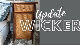 HOW TO UPDATE WICKER FURNITURE- More tips and tricks for wicker and rattan