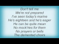 10000 Maniacs - Anthem For Doomed Youth Lyrics