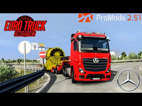 ETS2 1.39 | ProMods 2.51 | Mercedes Actros MP5 3358 | Nice - Parma