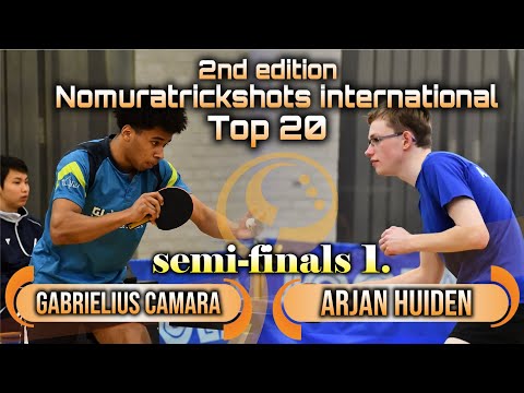 Semi-finals 1. Gabrielius Camara vs Arjan Huiden  - Nomuratrickshots international #tabletennis