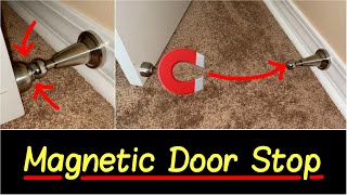 ✅Best Magnetic Door Stopper with Soft Catch to Keep Door Open DIY Install HD Review