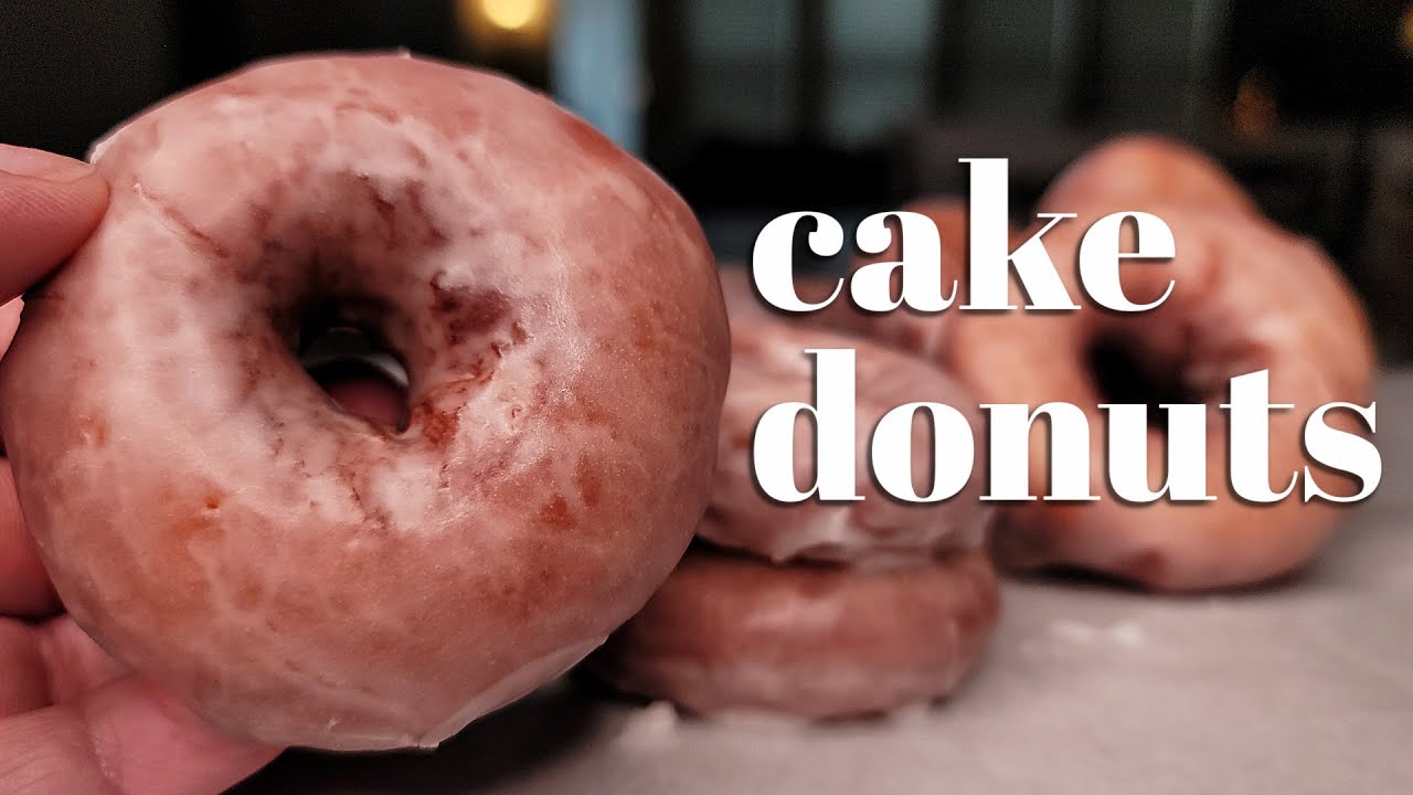 SOFT Glazed Cake Donut Recipe Bakery Style Cake Donuts Simply Mam Cooks