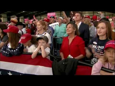As President Donald Trump makes his way across Red States ahead of the midterm elections, he is choosing to make immigration and the opposition to the confirmation of Supreme Court Justice Brett Kavanaugh leading issues. (Oct. 19)
