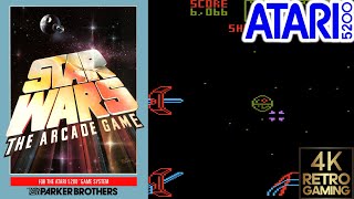 Star Wars the Arcade Game Atari 5200 4k Gameplay
