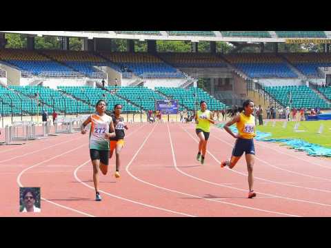 WOMEN'S  100m RUN  PRAMIL;A  HEAT-2. 89th TAMILNADU STATE SENIOR ATHLETICS  CHAMPIONSHIP -  2016