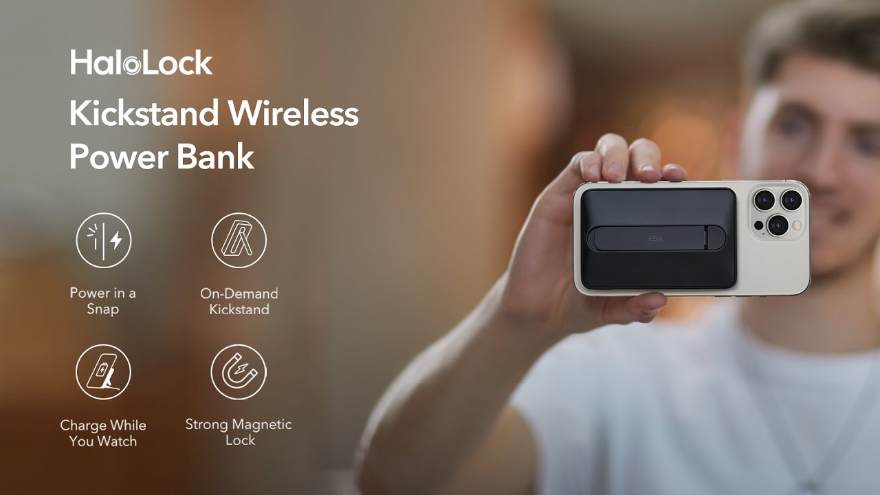 10,000mAh Wireless Power Bank (HaloLock)