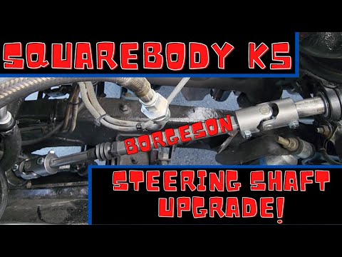 Squarebody K5 Blazer steering shaft and steering column bearing upgrade! #uintagarage #squarebody
