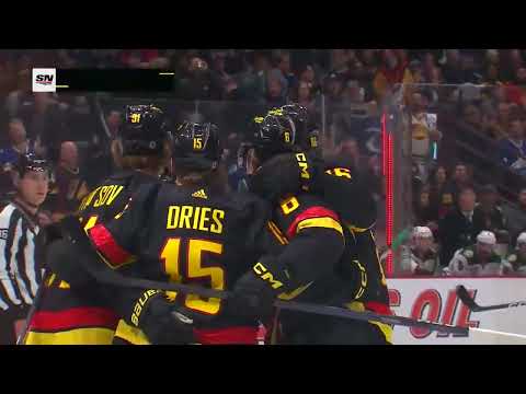 Vitaly Kravtsov's first assist as a Canuck, Boeser scores vs Wild 2 mar 2023