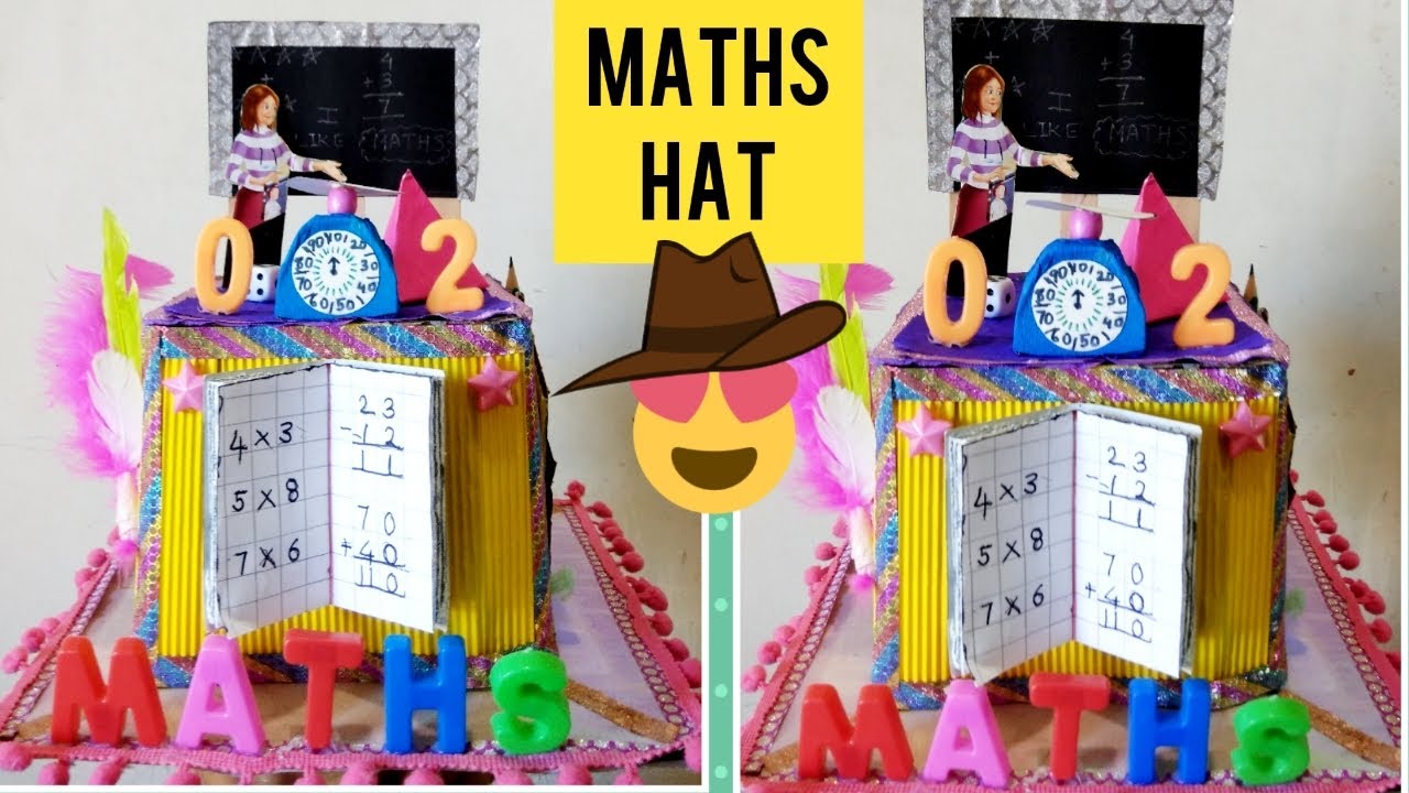 MATH HAT- part 2 | How to make maths Hat 🎩🎓👒 ( In short )