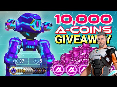 10000 Acoins Giveaway #18 - Guardian with Railgun 16 - Mech Arena