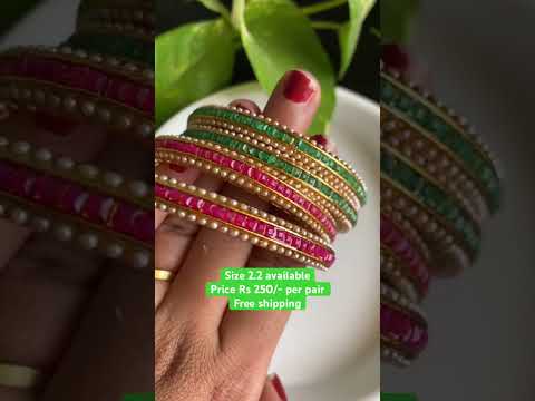 Beautiful stone bangles for #savan order via WhatsApp 9321699521 #rupikaindia #bangles #888 #ytshots
