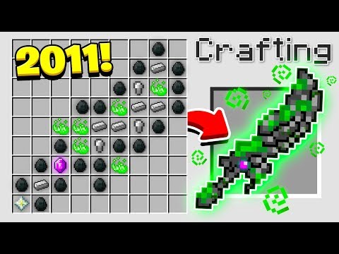 HOW TO CRAFT the WORLD'S OLDEST MINECRAFT SWORD! (Minecraft 1.13 Crafting Recipe)