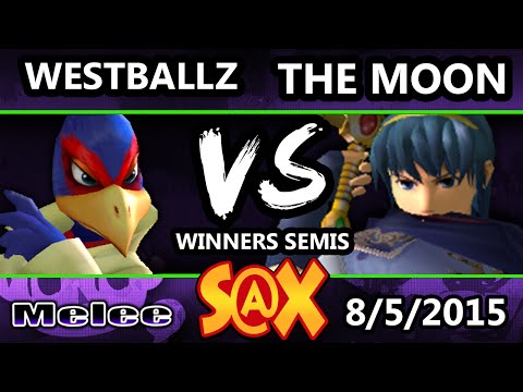 S@X - CT | The Moon (Marth) Vs. Tempo | Westballz (Falco) SSBM Winners Semis - Smash Melee