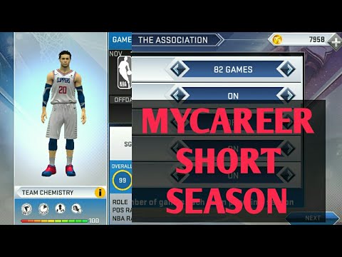 NBA2K19v46 MOBILE MYCAREER SHORT SEASON USING GAMEGUARDIAN(check description for codes)