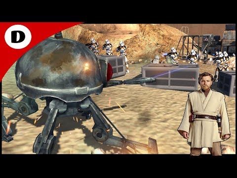 GENERAL KENOBI HOLDS THE SURVEILLANCE BASE - Men of War: Star Wars Mod