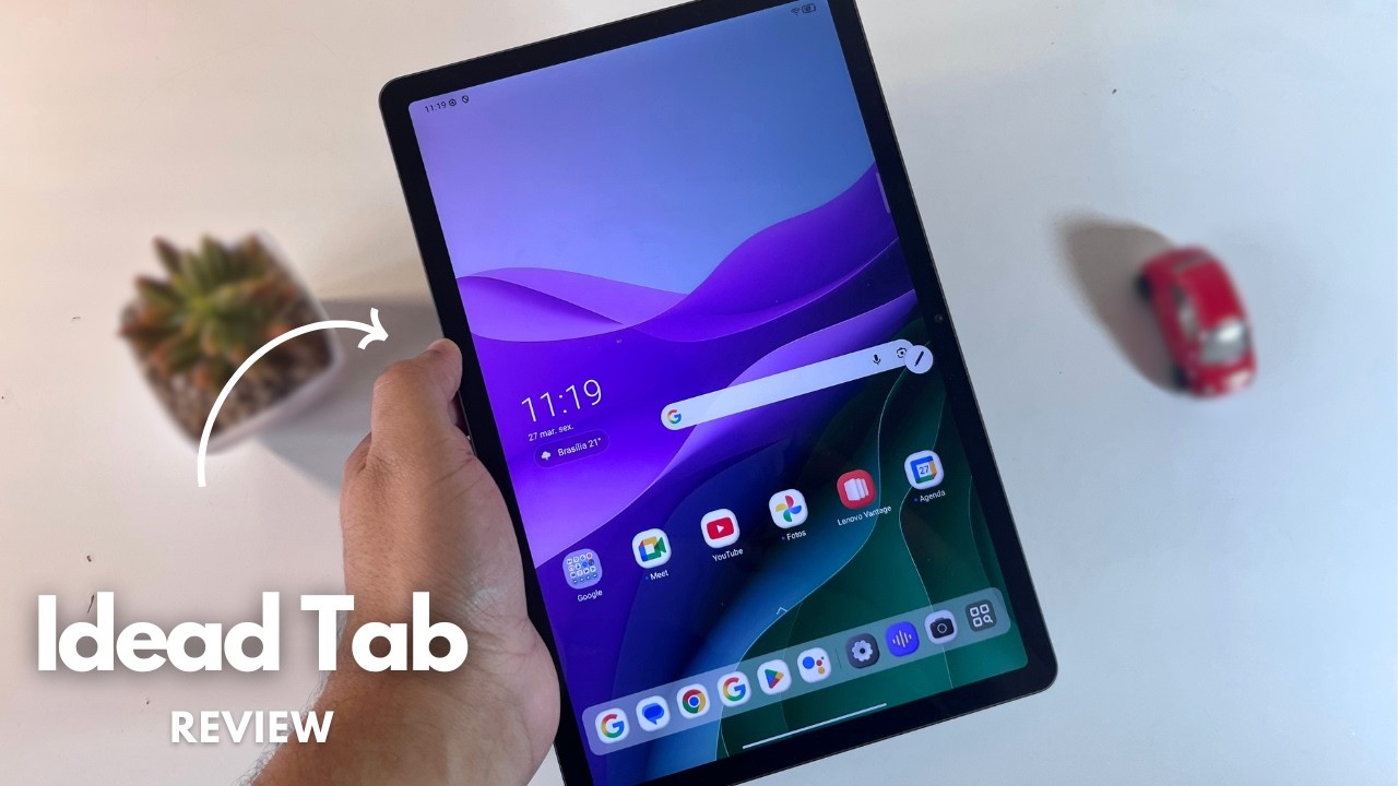 Miniatura da avaliação em vídeo de Tablet Lenovo Ideatab 128GB 4GB RAM Wi-Fi com Caneta e Case
