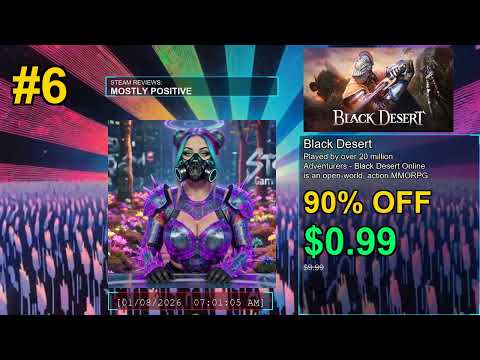 Top 1-10 Steam Game Deals - January 08, 2026